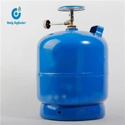 주황색 색깔 로고 인쇄 나이지리아 다른 아프리카를위한 LPG 실린더 5kg 실린더를 요리하는 작은 가스통 부탄 가스